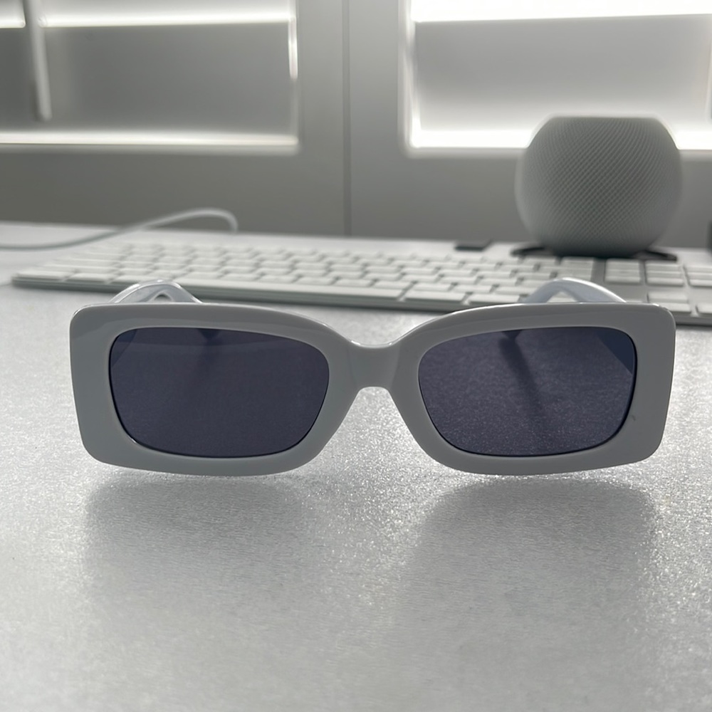 White stylish sunglasses